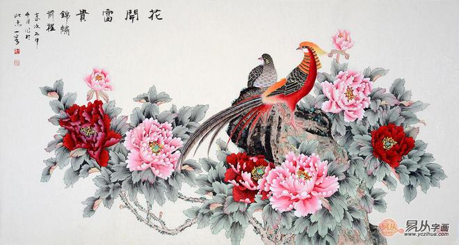 雷竞技官网 雷竞技APP家居装饰：王一容花鸟画 客厅品味挂画之选(图3)